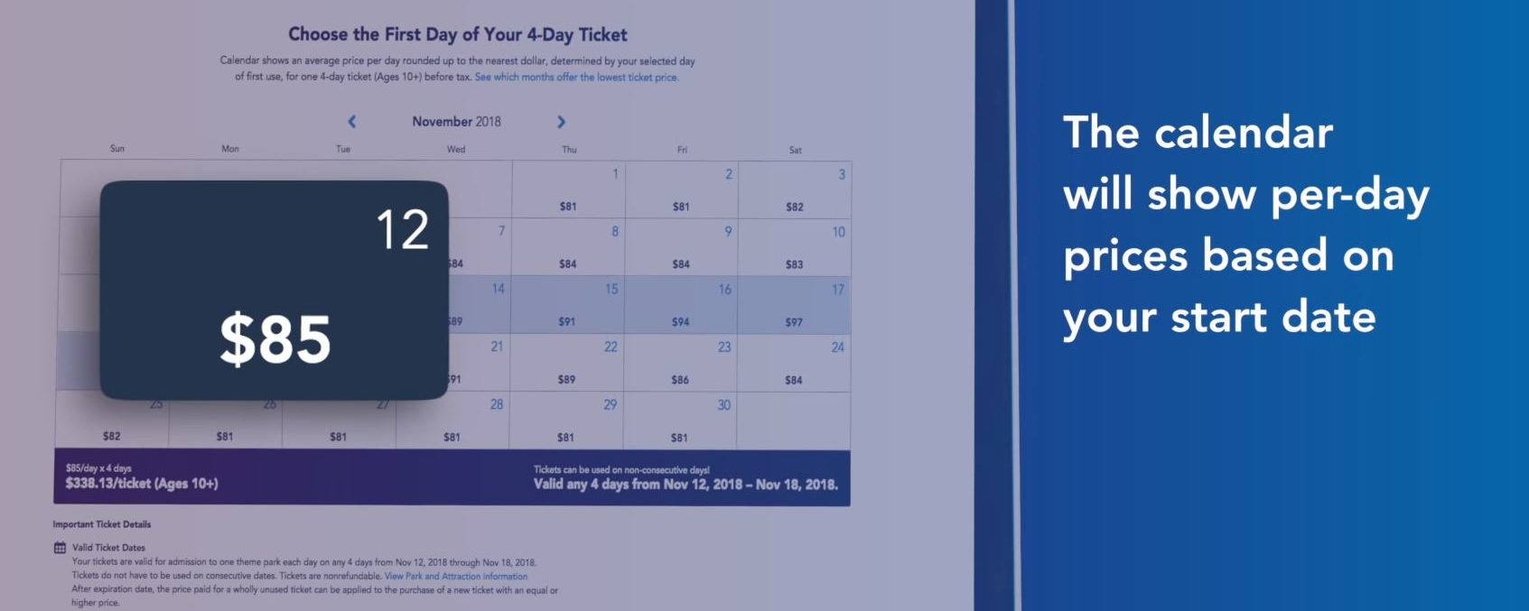 Novo sistema de preços de ingressos da Disney passa a vigorar a partir de 16 de outubro de 2018